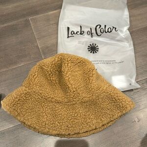 Lack of Color Camel Fleece Bucket Hat
